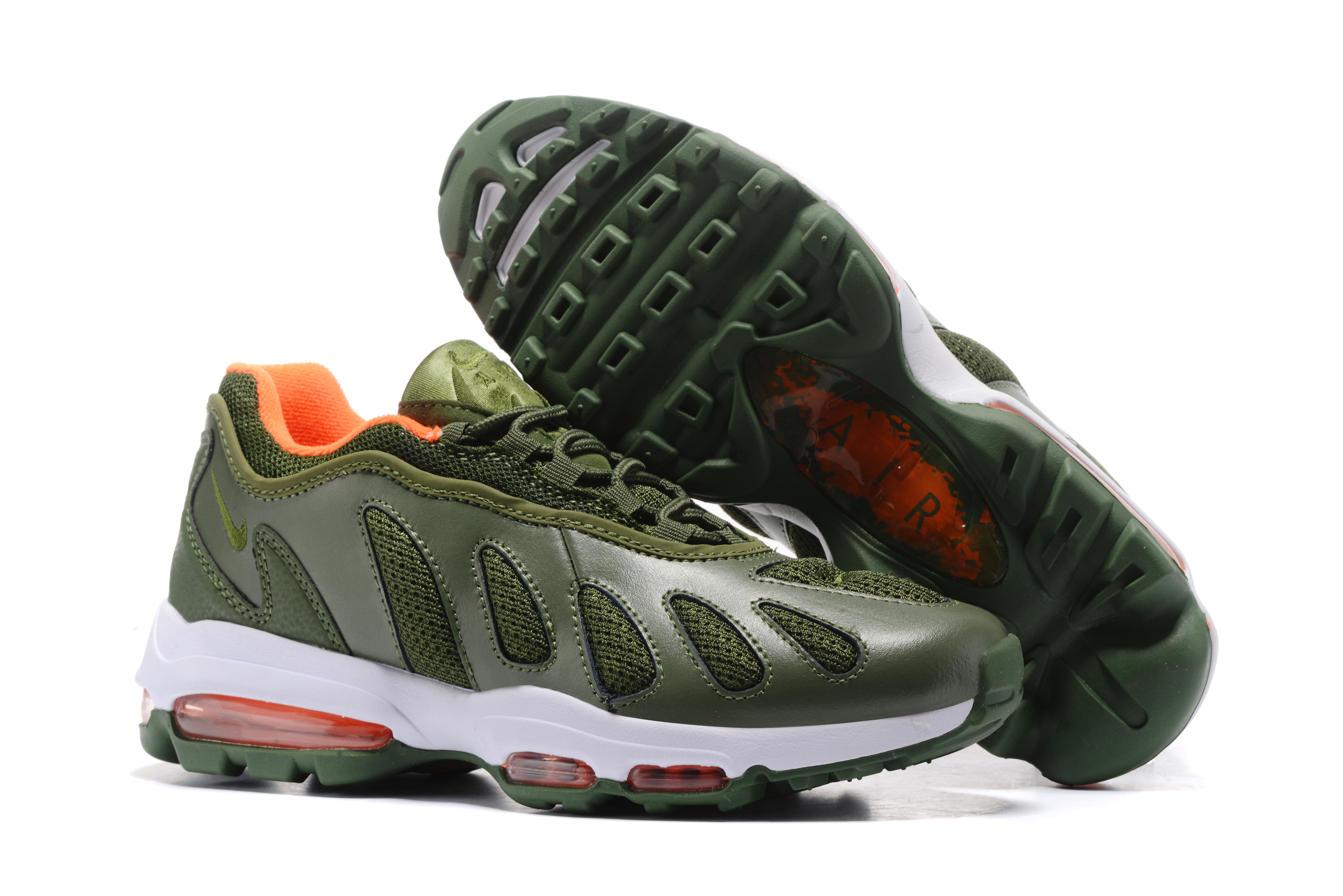 Nike Air Max 96 Army Green White Shoes